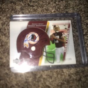 Signed football card